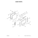 Whirlpool WFG975H0HZ2 door parts diagram
