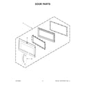 Whirlpool WMH31017HS9 door parts diagram