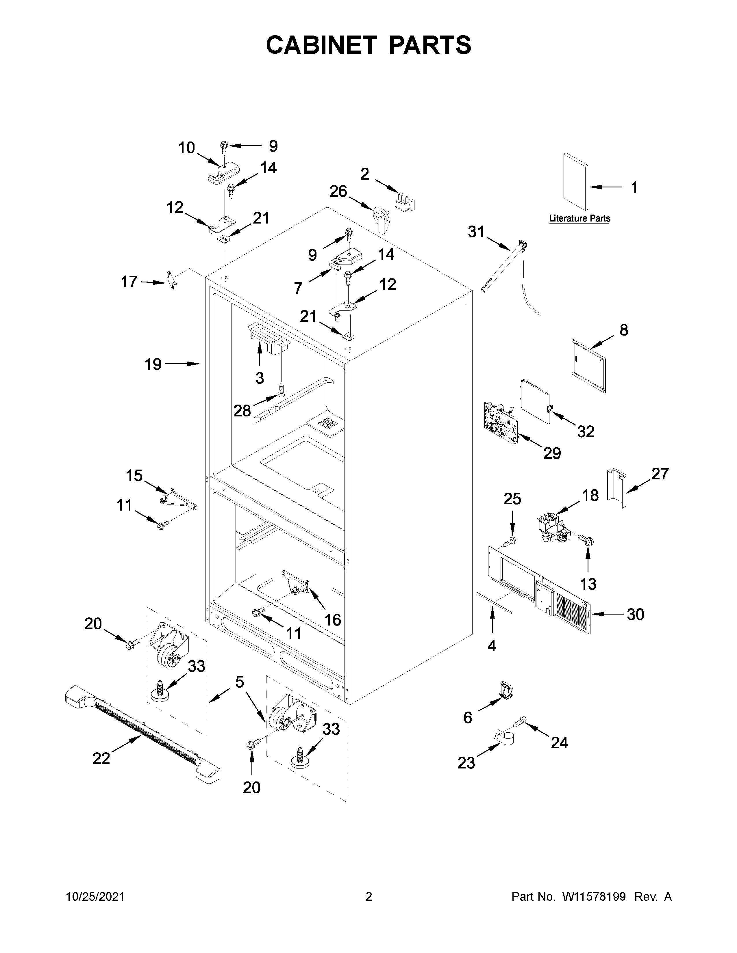Maytag MFC2062FEZ08 cabinet parts diagram