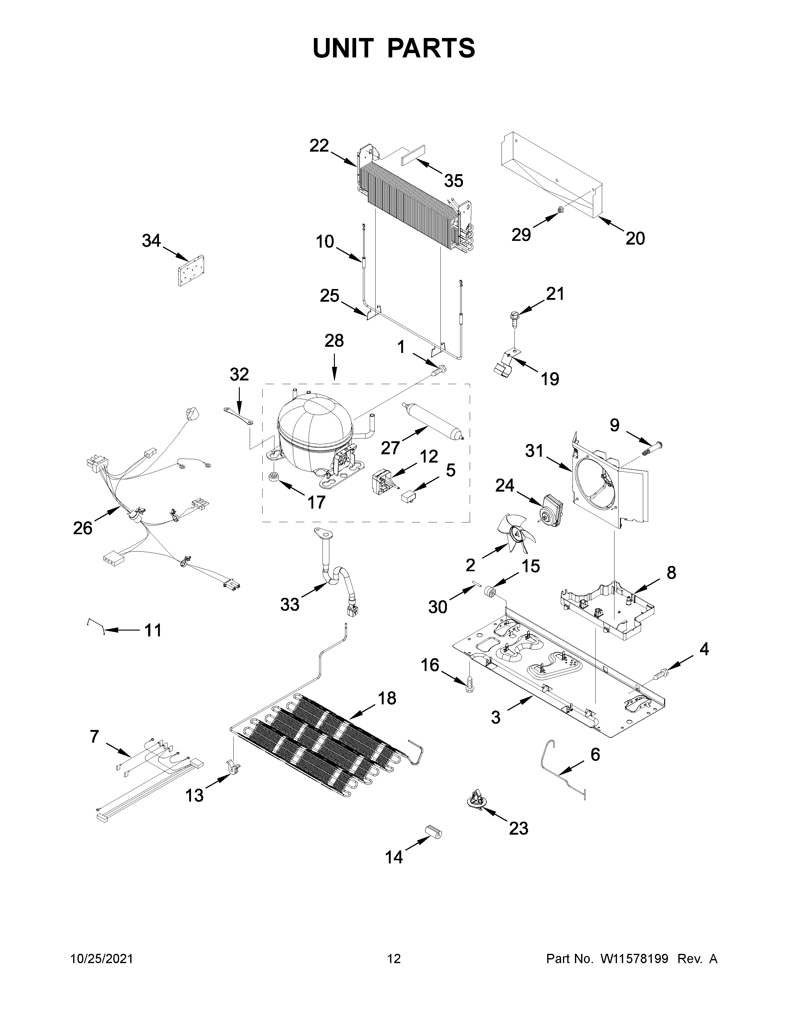 Maytag MFC2062FEZ08 unit parts diagram