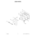 Maytag MGS8800FZ1 door parts diagram