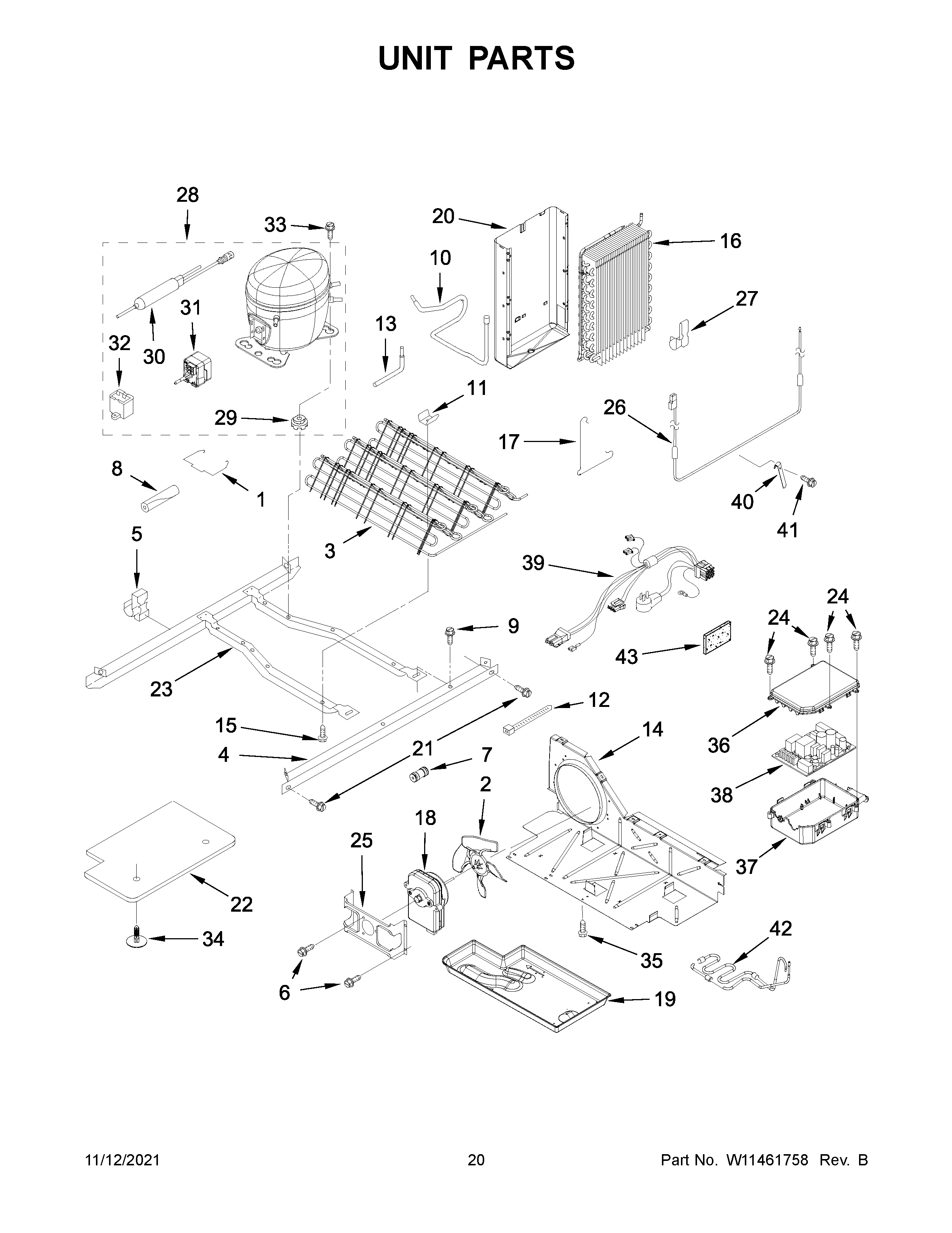 Whirlpool WRS325SDHZ05 unit parts diagram