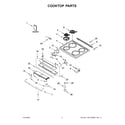 Whirlpool WEC310S0LB1 cooktop parts diagram
