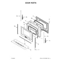 Whirlpool WEC310S0LB1 door parts diagram