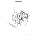 Whirlpool WFE550S0LV2 door parts diagram
