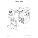 Whirlpool WGD6120HC0 cabinet parts diagram