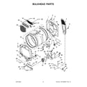 Whirlpool WGD6120HC0 bulkhead parts diagram