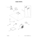 Whirlpool WVW7330JS1 hood parts diagram