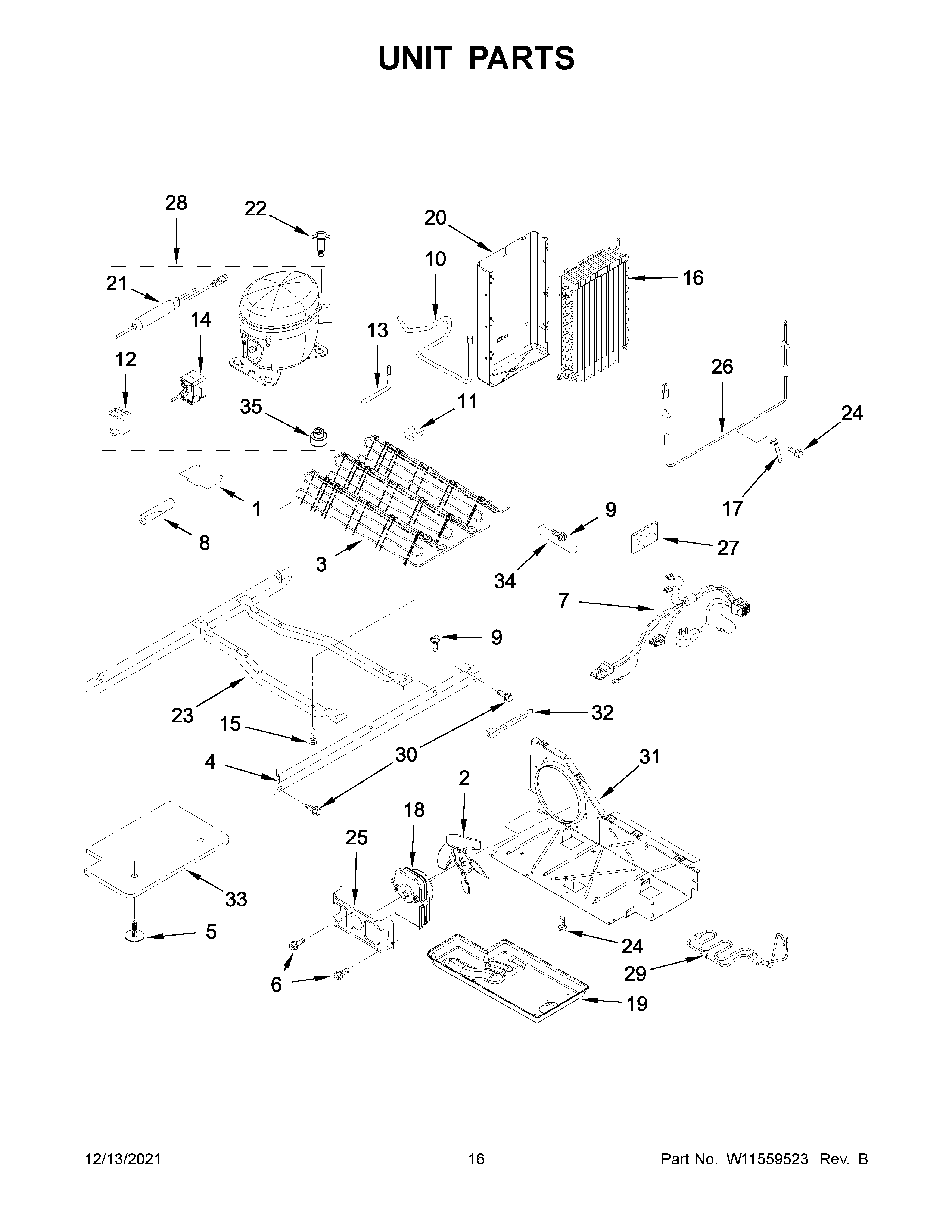 Whirlpool WRS312SNHM06 unit parts diagram