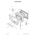 Whirlpool WEC310S0LS1 door parts diagram