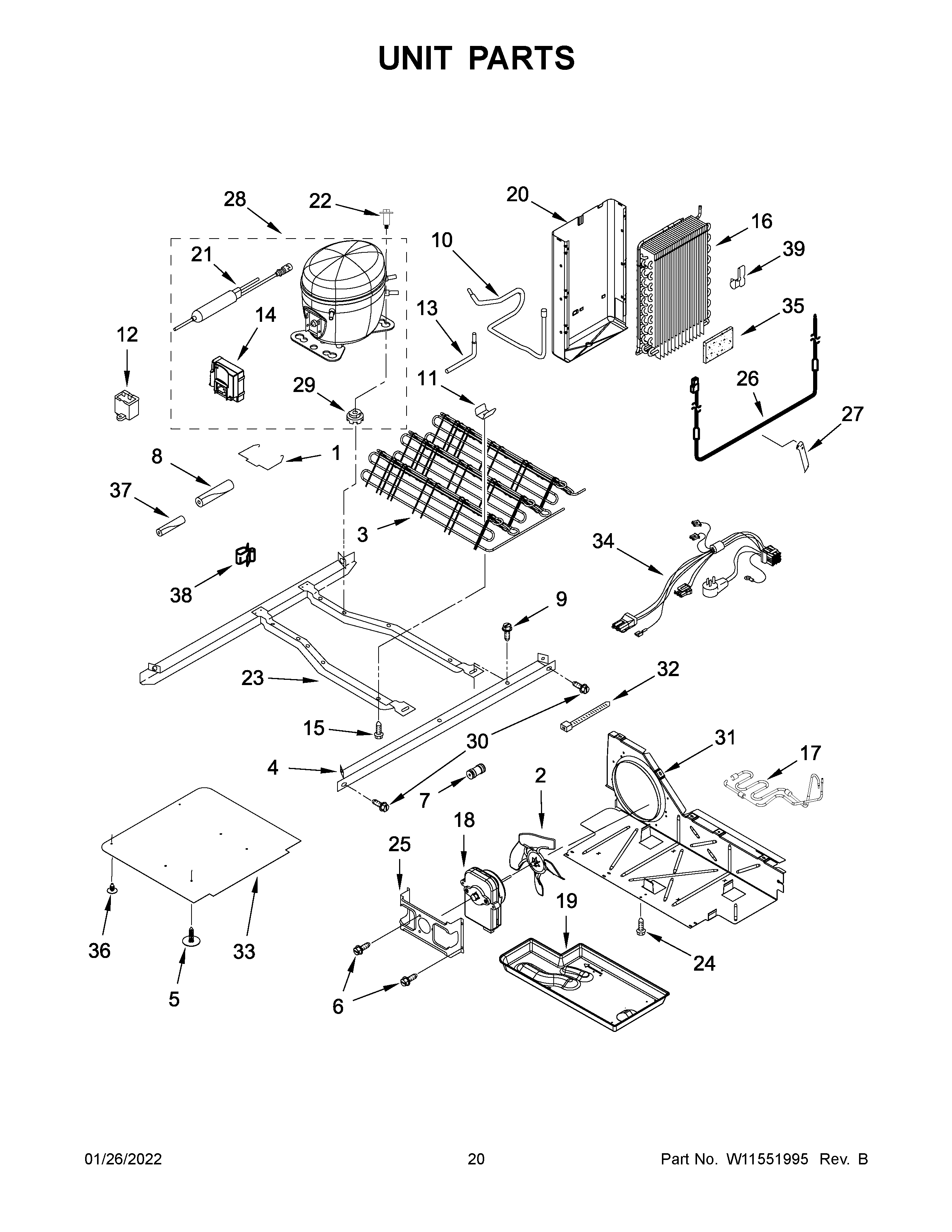 Amana ASI2175GRW07 unit parts diagram