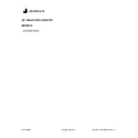 Jenn-Air JIC4536KB00 cover sheet diagram