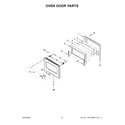 KitchenAid KFDC506JMH01 oven door parts diagram