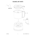 KitchenAid KFC3516QTB0 housing unit parts diagram