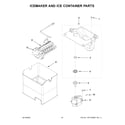 Whirlpool WRF757SDHV03 icemaker and ice container parts diagram
