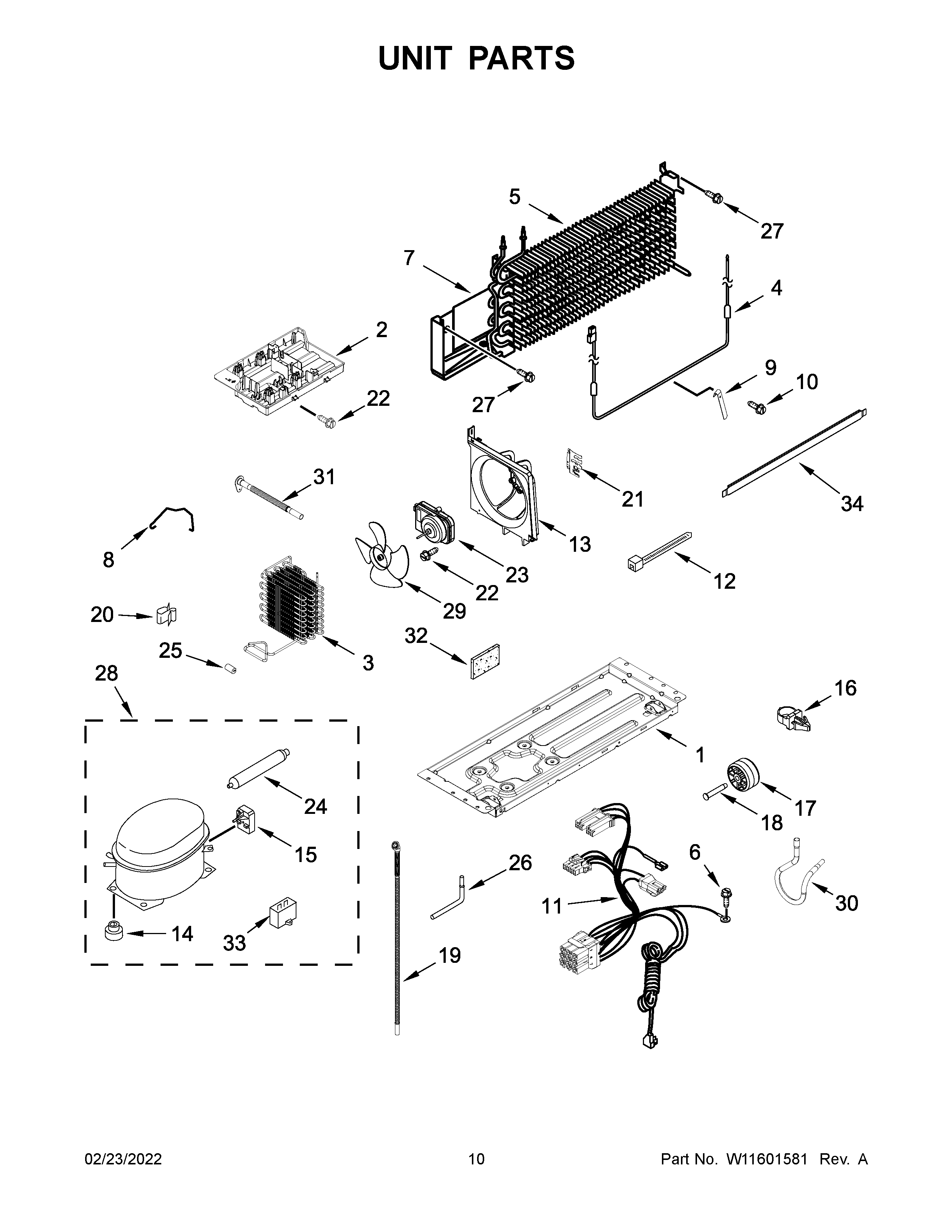 Whirlpool WRT138FFDM00 unit parts diagram