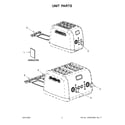 KitchenAid 5KMT221BCL0 unit parts diagram