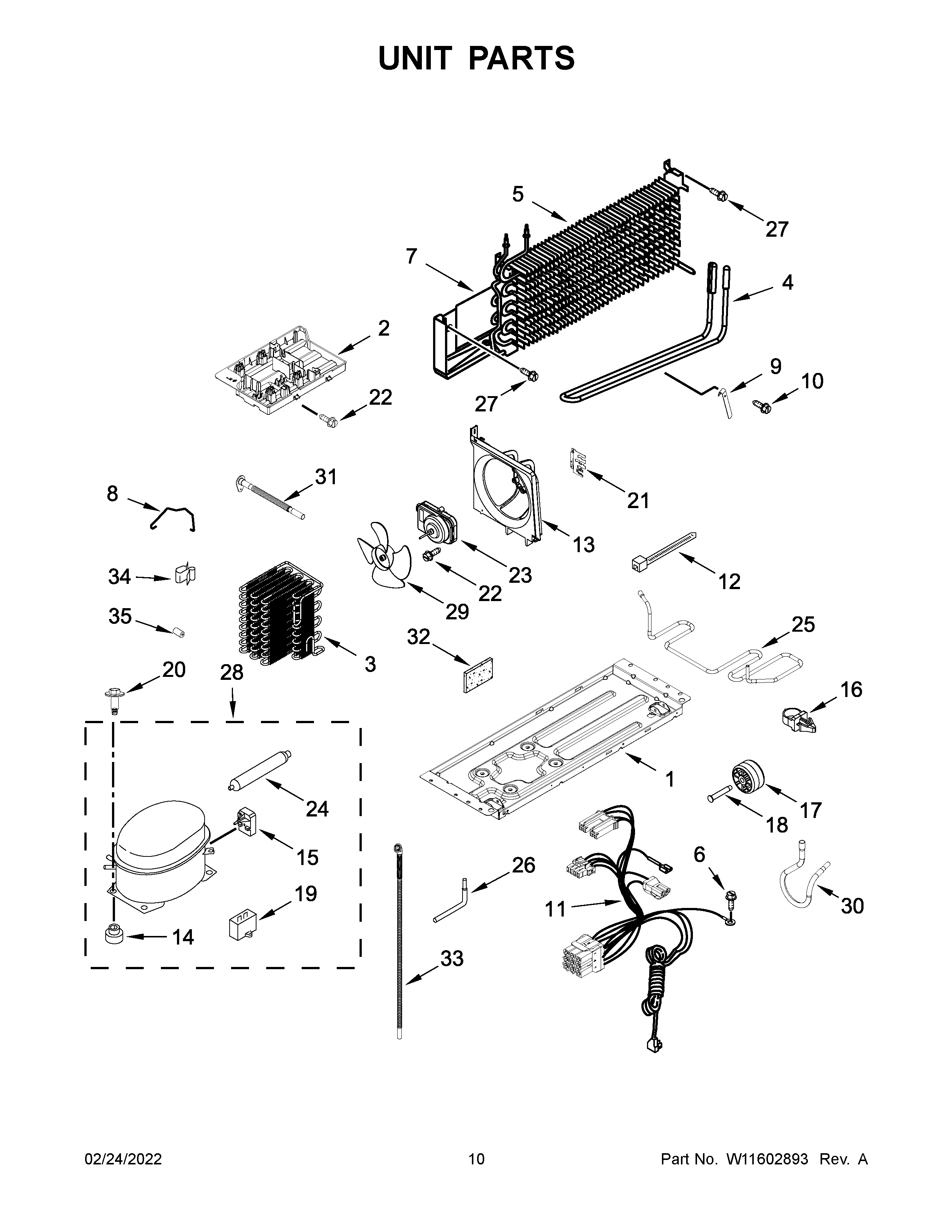 Whirlpool WRT108FFDB01 unit parts diagram