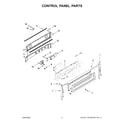 Maytag MET8800FZ05 control panel parts diagram