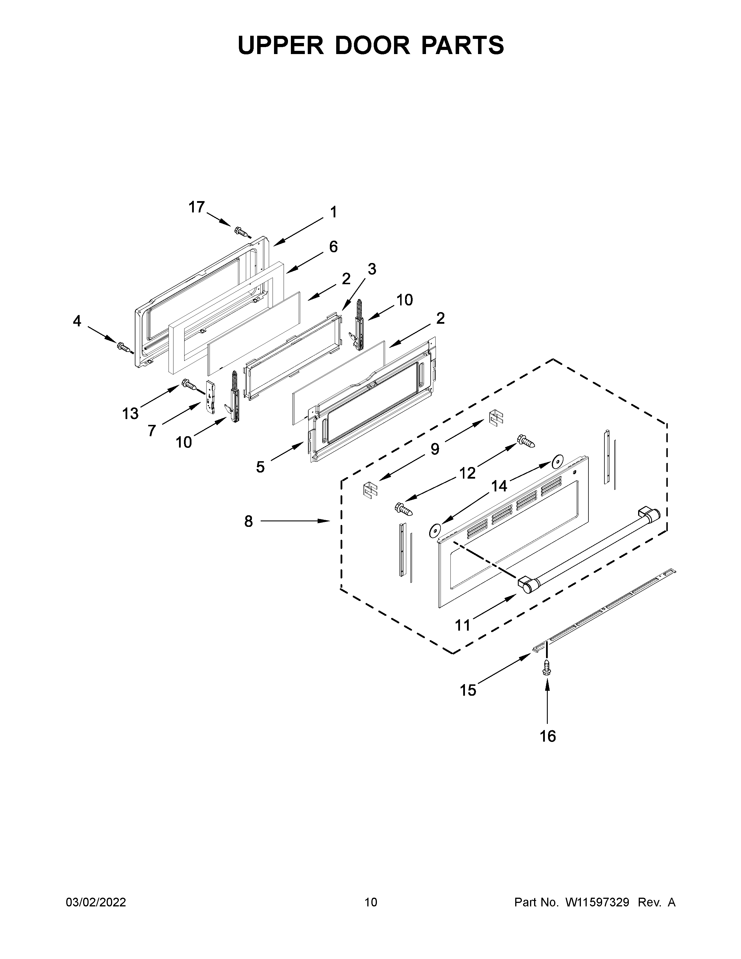Maytag MET8800FZ05 upper door parts diagram