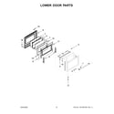 Maytag MET8800FZ05 lower door parts diagram