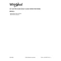 Whirlpool WEE750H0HZ4 cover sheet diagram