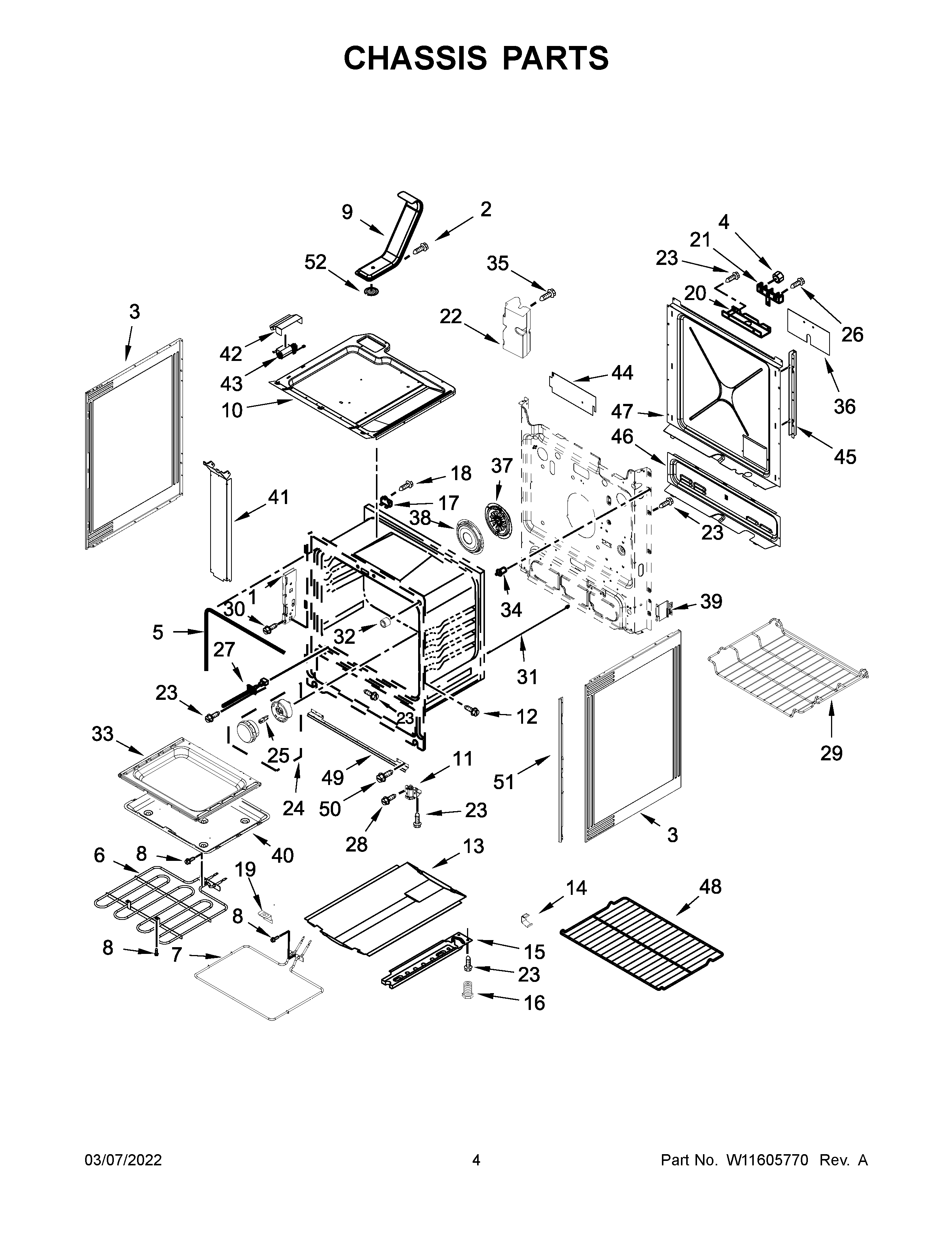 Whirlpool WEE750H0HZ4 chassis parts diagram