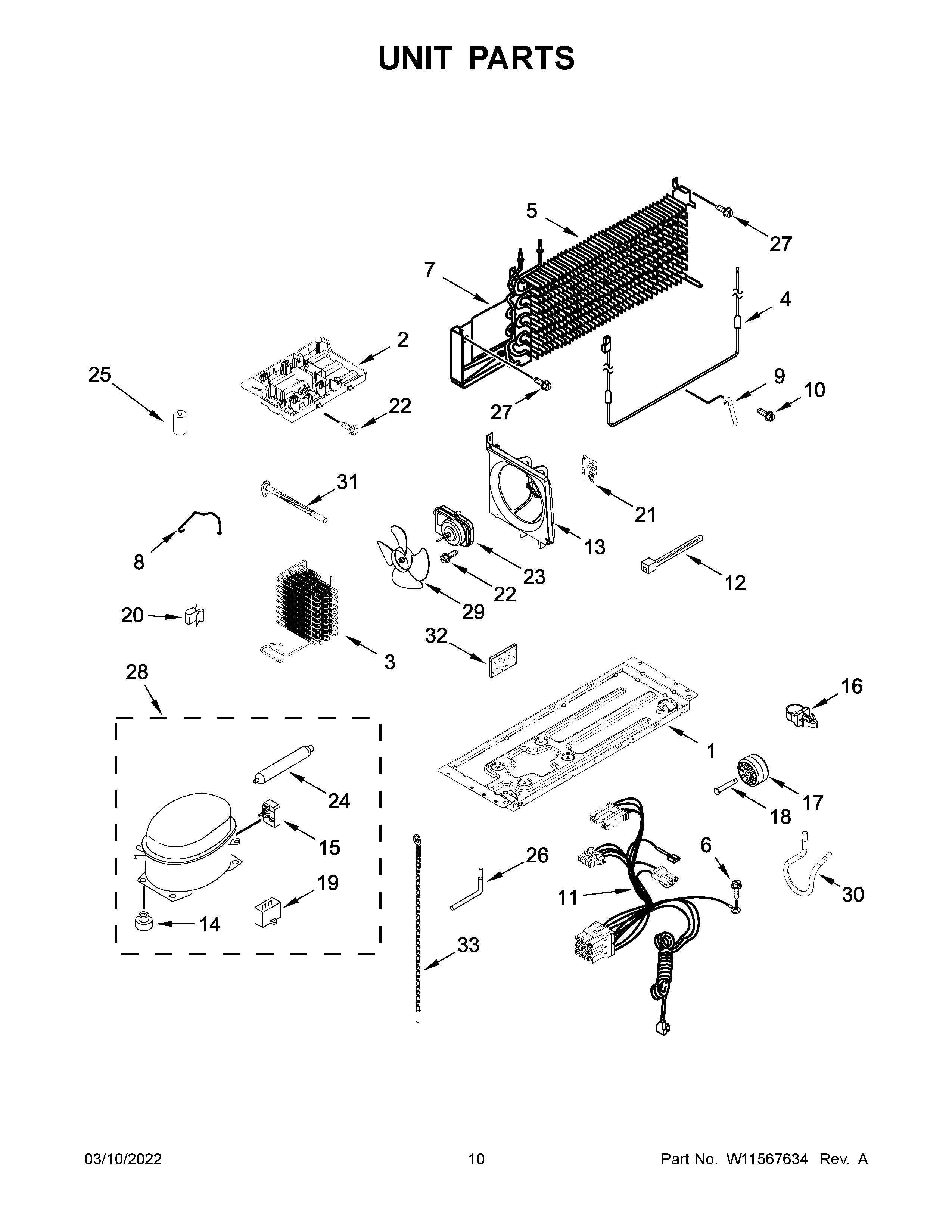 Amana ART308FFDB08 unit parts diagram