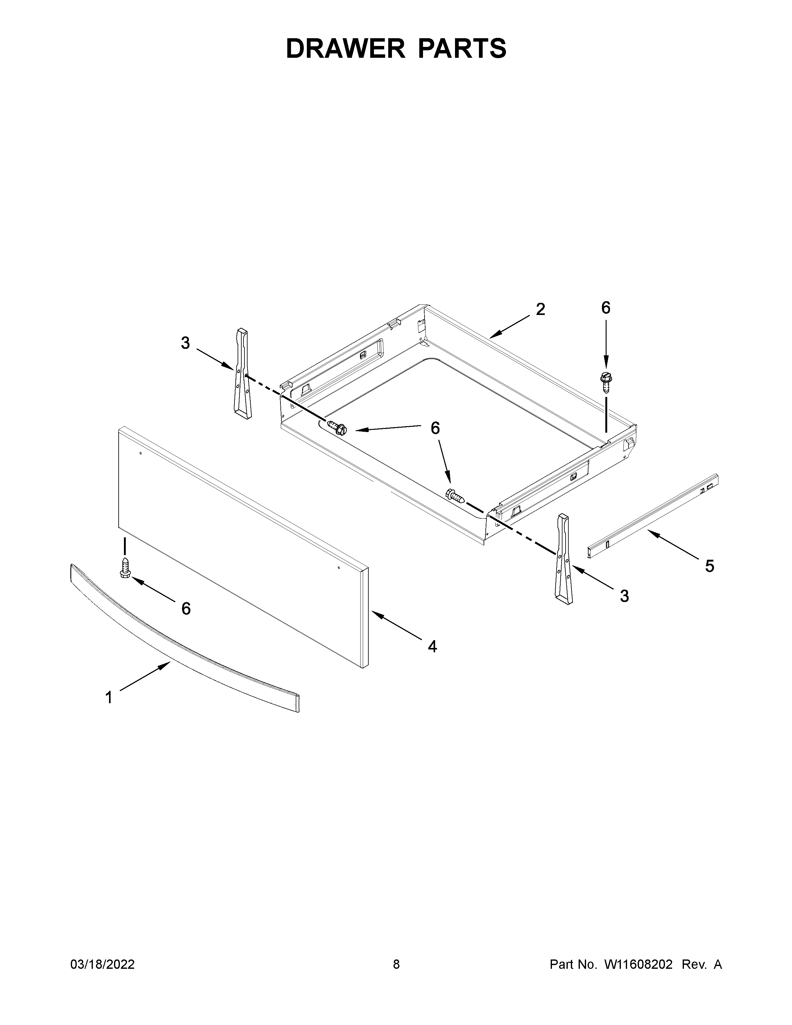Whirlpool YWEE750H0HZ4 drawer parts diagram
