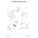 Whirlpool WRF954CIHV01 refrigerator liner parts diagram