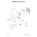 Whirlpool WRF954CIHV01 dispenser front parts diagram