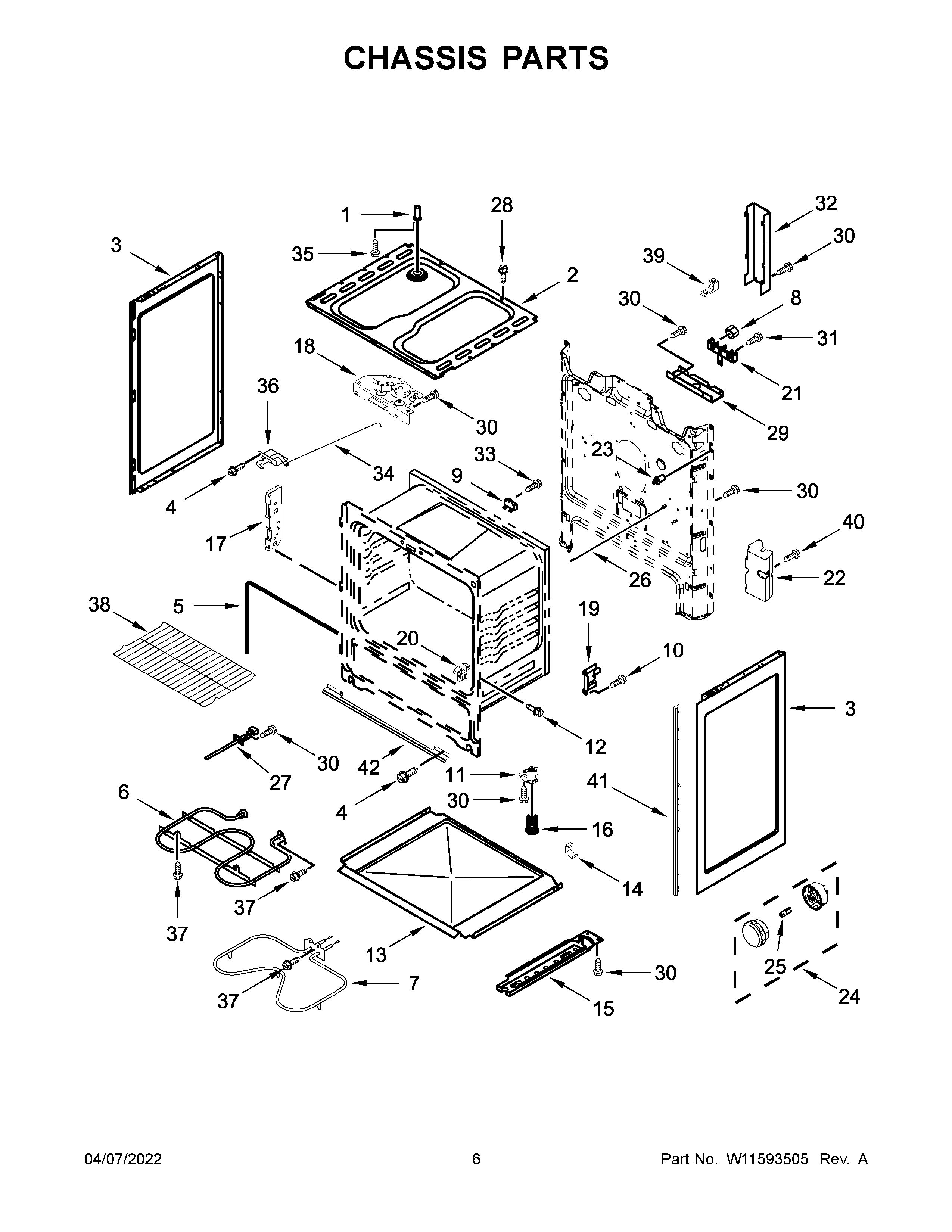 Whirlpool WFC315S0JS3 chassis parts diagram