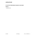 Amana ACR2303MFW7 cover sheet diagram