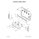 Amana ACR2303MFW7 control panel parts diagram