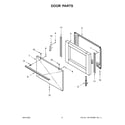 Amana ACR2303MFW7 door parts diagram