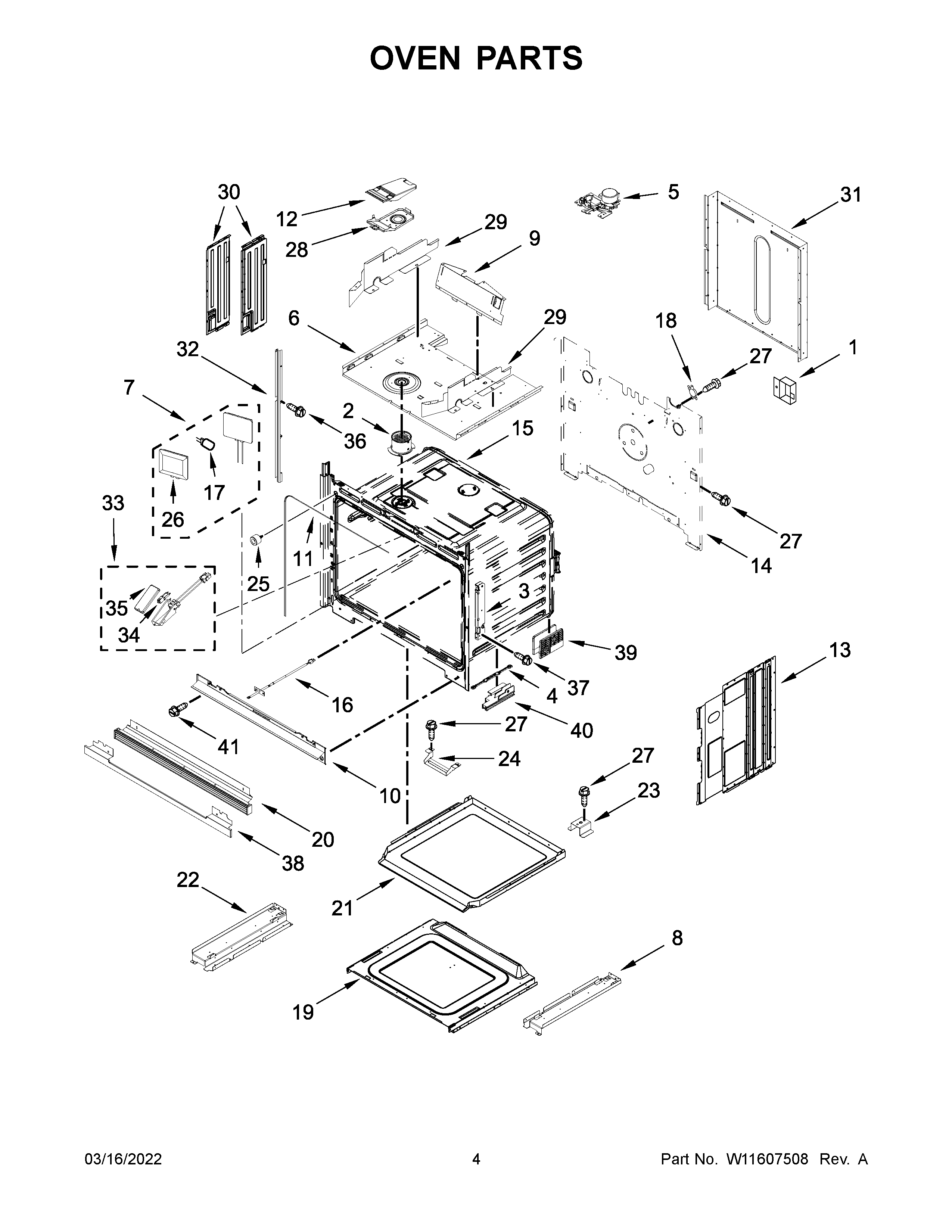 Jenn-Air JMW3430LM00 oven parts diagram
