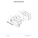 Jenn-Air JMW3430LM00 oven door parts diagram