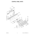 KitchenAid KFEG504KPS3 control panel parts diagram