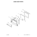 Jenn-Air JJW2430LL00 oven door parts diagram