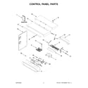 Jenn-Air JMW2430LL00 control panel parts diagram