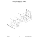 Jenn-Air JMC2430LL00 microwave door parts diagram