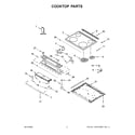 Whirlpool WEE515SALW2 cooktop parts diagram