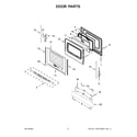 Whirlpool WEE515SALW2 door parts diagram