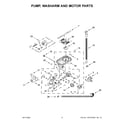KitchenAid KDTM404KPS1 pump, washarm and motor parts diagram