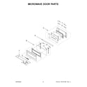 KitchenAid KMBP107EBS20 microwave door parts diagram