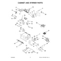 KitchenAid KMBP107EBS20 cabinet and stirrer parts diagram
