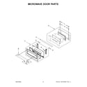 KitchenAid KOCE900HBS20 microwave door parts diagram