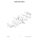 KitchenAid KOCE900HBS20 oven door parts diagram