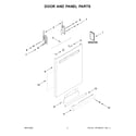 Maytag MDB8959SKZ1 door and panel parts diagram
