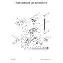 Maytag MDB8959SKZ1 pump, washarm and motor parts diagram